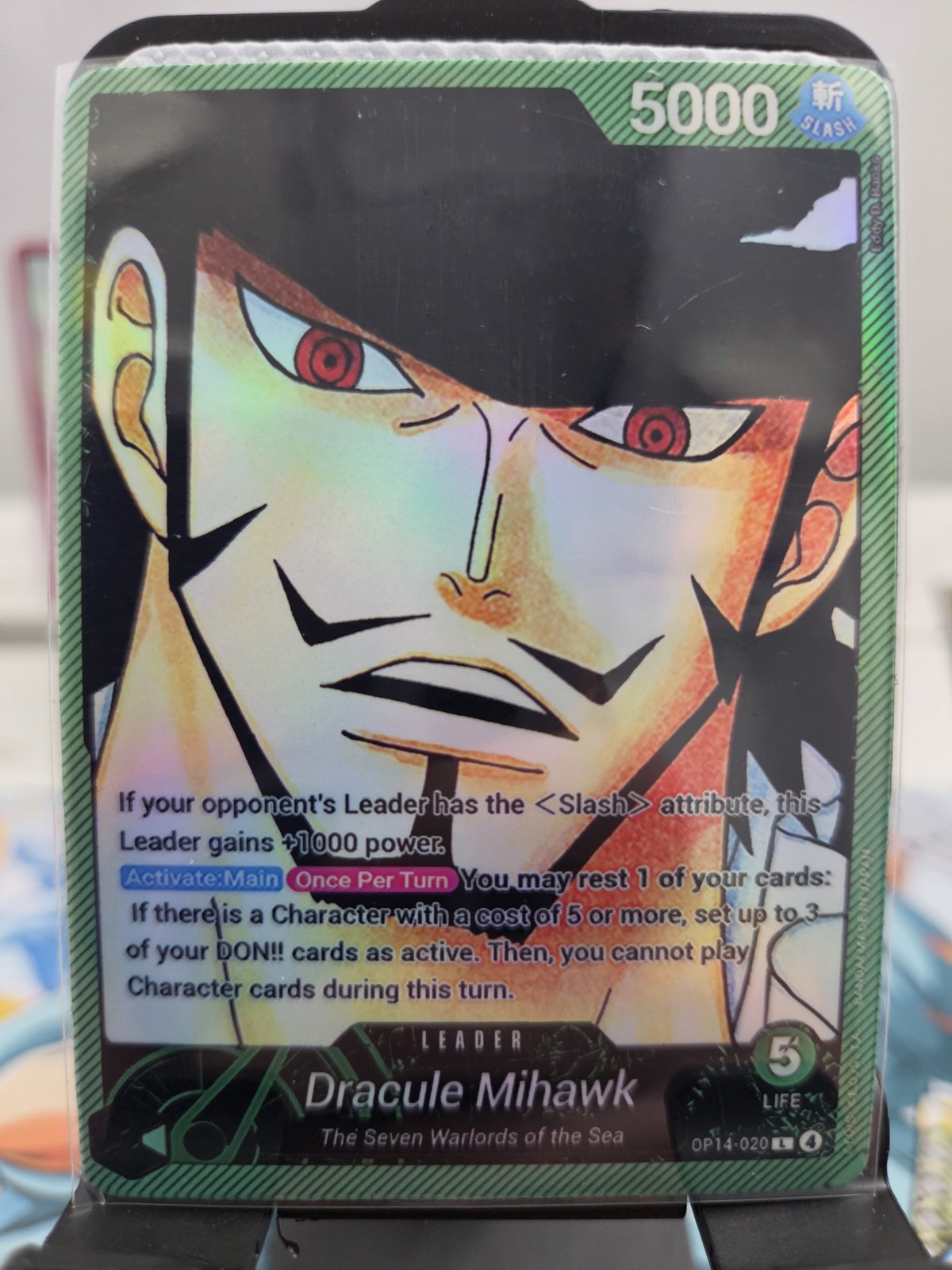 Dracula Mihawk — One Piece TCG · Foil AA proxy