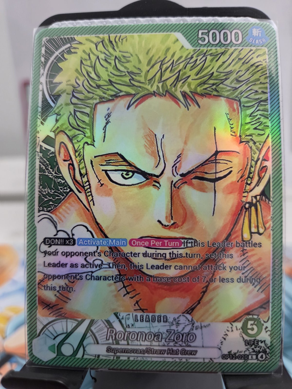 Roronoa Zoro — One Piece TCG · Custom Foil AA proxy