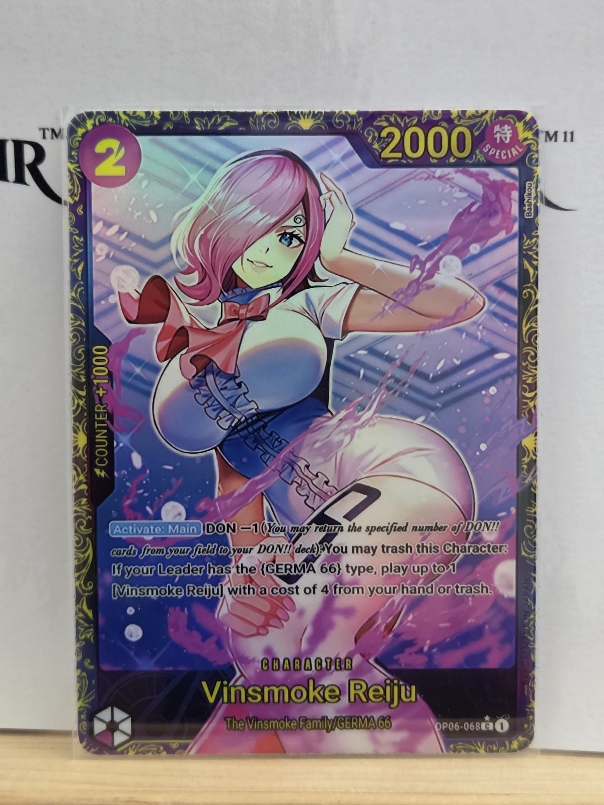 Vinsmoke Reiju — One Piece TCG · Custom Foil AA proxy
